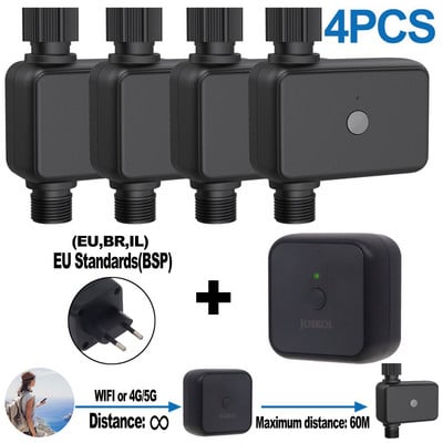 WIFI laistymo laikmatis IP55 automatinis lašelinio drėkinimo sodo vandens valdiklio vožtuvas „Google Assistant Smart Home“, „Alexa Bluetooth“