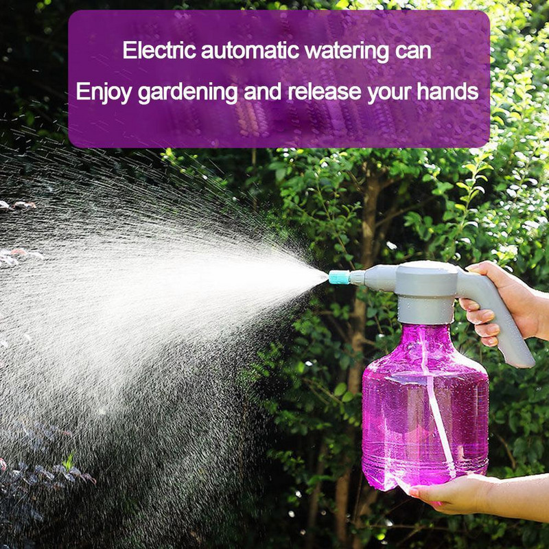 Elektromos kerti permetező öntözőkannák 3 literes Plant Mister spray palack vízálló automata növényporlasztó beltéri kültéri használatra P E6O9