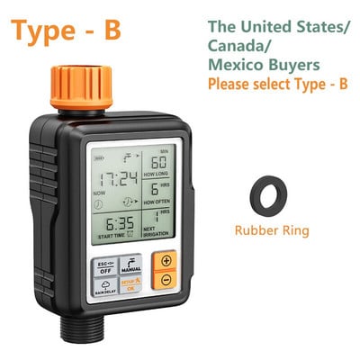 Όλες τις ημέρες Χρήση ψηφιακού χρονοδιακόπτη νερού Πότισμα εξωτερικού χώρου Αυτόματο Temporizador Inteligeter Αξεσουάρ κήπου Ρυθμιζόμενος προγραμματιστής