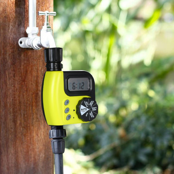Програмируем таймер за кран за маркуч Автоматичен таймер за вода Контролер за напояване на градина на открито Устройство за автоматично поливане на градина