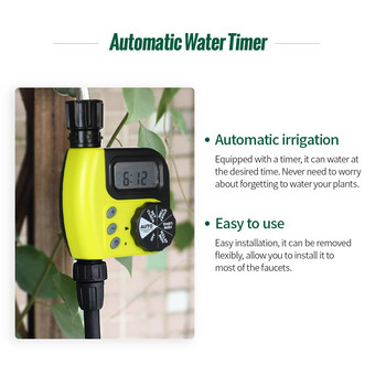 Програмируем таймер за кран за маркуч Автоматичен таймер за вода Контролер за напояване на градина на открито Устройство за автоматично поливане на градина