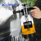 1,5L/2L Kézi légnyomásos permetezők Habszóró Kerti vízpermetező kompressziós szivattyú Autómosó spray palack Autótisztítás