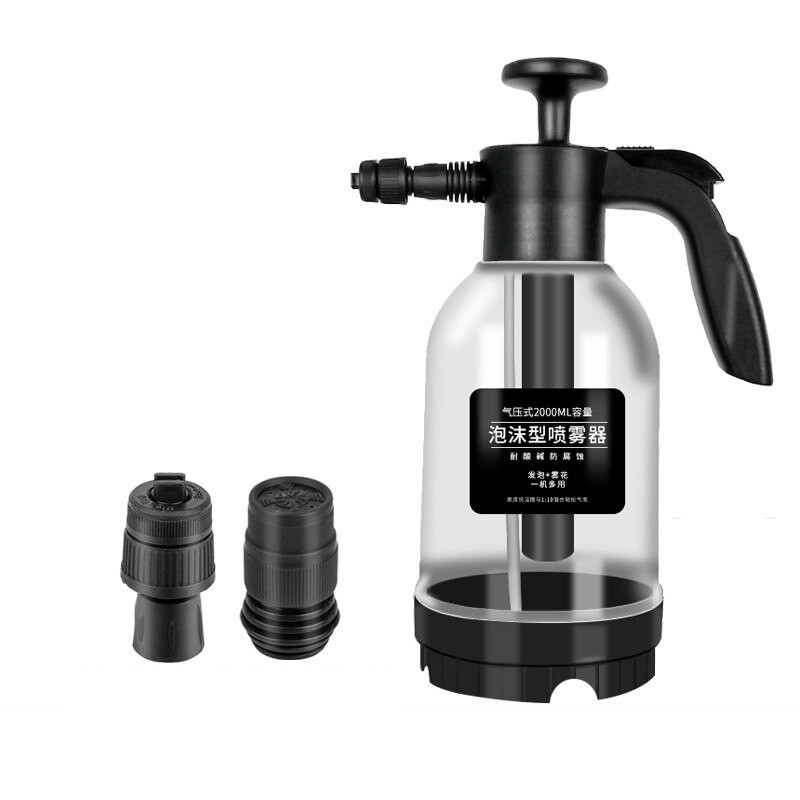 1,5L/2L Kézi légnyomásos permetezők Habszóró Kerti vízpermetező kompressziós szivattyú Autómosó spray palack Autótisztítás