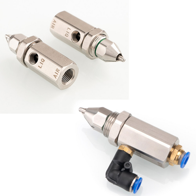 Ultragarsinis purkštukas Oro purkštuvo antgalis Sausas Rūkas Super Fine Mist Oro purškimo antgalis 304 Nerūdijančio plieno dulkių pašalinimo antgalis