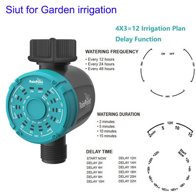 Párásító hűtés Kerti öntözés időzítő Automata elektronikus vízidőzítő Otthoni kert Rövid időre öntözés időzítő vezérlőrendszer