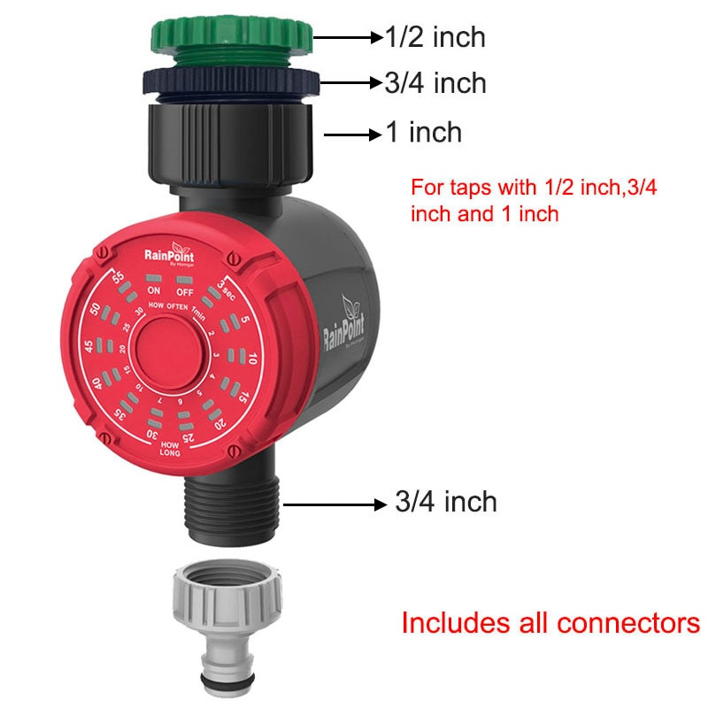 Párásító hűtés Kerti öntözés időzítő Automata elektronikus vízidőzítő Otthoni kert Rövid időre öntözés időzítő vezérlőrendszer