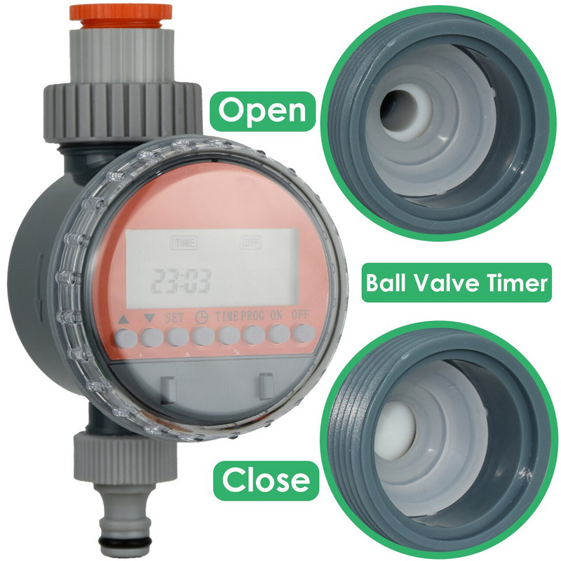 KESLA golyósszelepes öntözés időzítő automata LCD öntöző elektronikus víztartály vezérlő öntöző házi kerti üvegházhoz