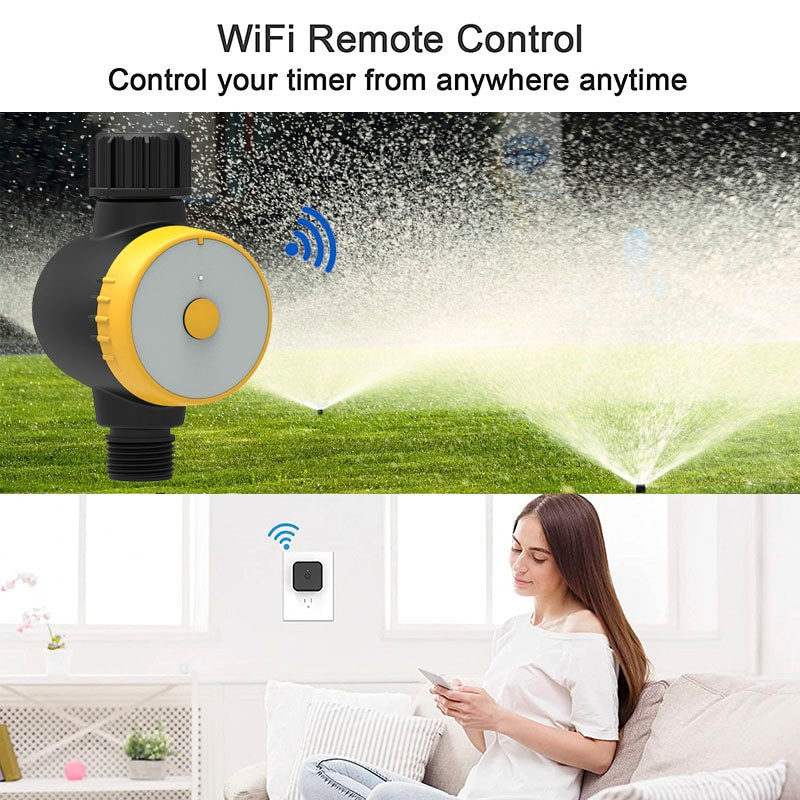 ÚJ Érkezések Garden Smart Water Timer IP55 Wifi locsolótömlő időzítő Automata csepegtető öntözés öntözés időzítő vezérlő szelep