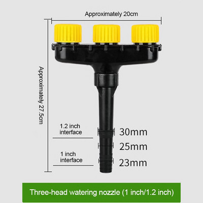 3/4/5/6 capete Agricultură Atomizor Duze Gazon Grădină Furtun de udare Sprinklere Pulverizator Duș Atomizare Duză reglabilă Instrument