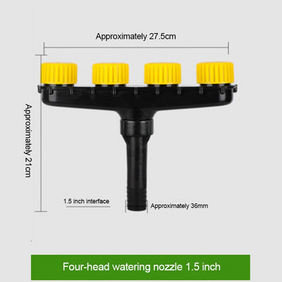 3/4/5/6 capete Agricultură Atomizor Duze Gazon Grădină Furtun de udare Sprinklere Pulverizator Duș Atomizare Duză reglabilă Instrument
