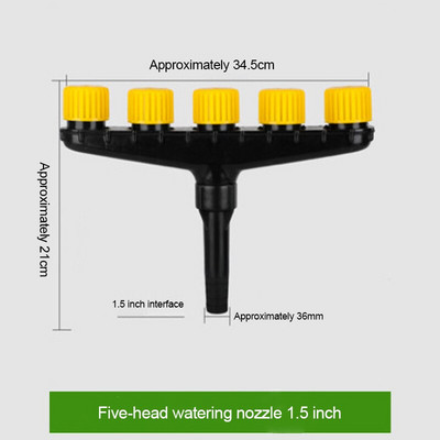 3/4/5/6 capete Agricultură Atomizor Duze Gazon Grădină Furtun de udare Sprinklere Pulverizator Duș Atomizare Duză reglabilă Instrument