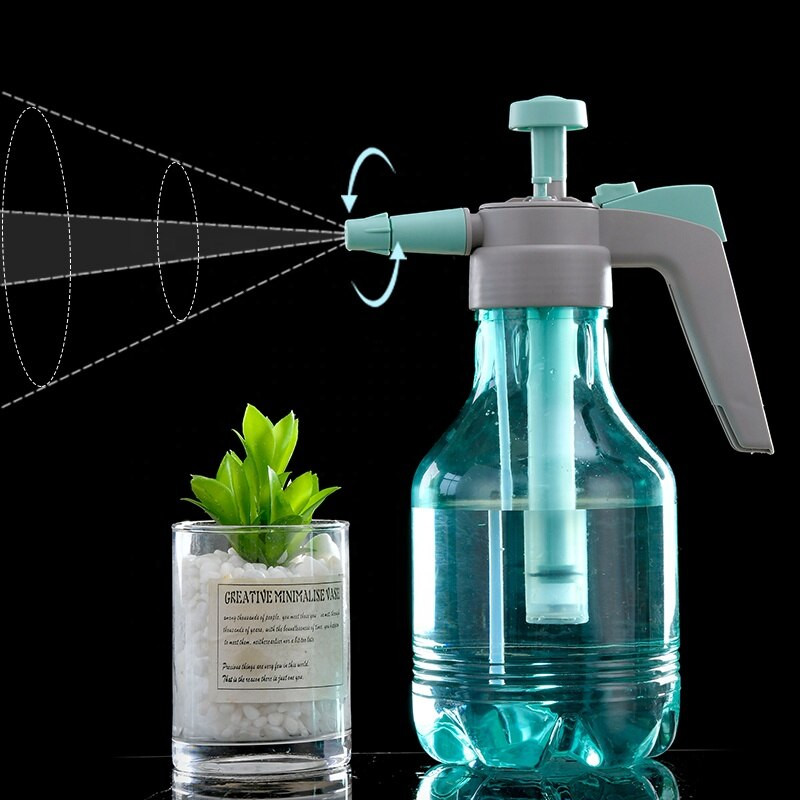 2 literes öntözőpalack Munuális nyomású szivattyú Megkíméli az erőfeszítést Spray Kertészet Háztartási locsolókanna Állítható kerti permetező
