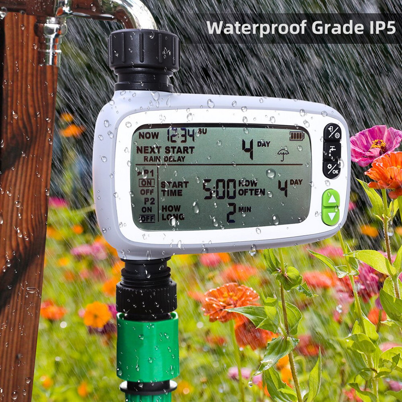 2022 Noua grădină automată FSTN 4,8 inchi Ecran LCD Temporizator de apă Sistem de control de irigare pentru plantare Udare #21139