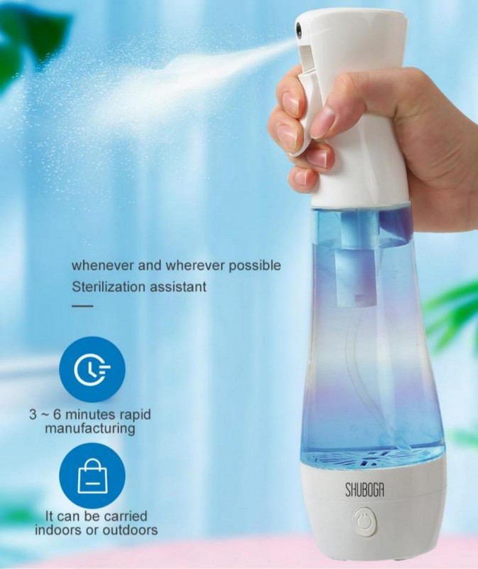 Pulverizator dezinfectant Generator de dezinfectanți de casă Spray Dispozitiv electric de sterilizare a apei cu acid hipocloros