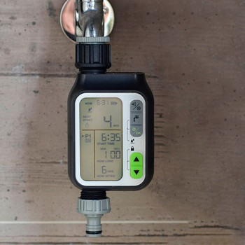 Градински таймер за вода Водоустойчив таймер за поливане със сензор за дъжд Таймер за напояване Автоматична система за поливане Контролер за напояване
