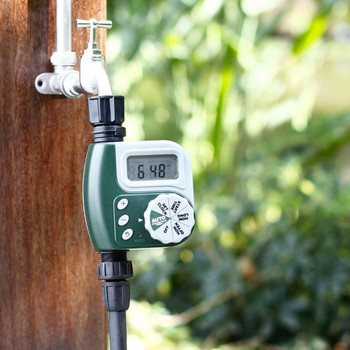 Автоматичен цифров градински таймер за вода, контролер за напоителна система за поливане с филтър G3/4, автоматичен таймер за външно напояване на градина