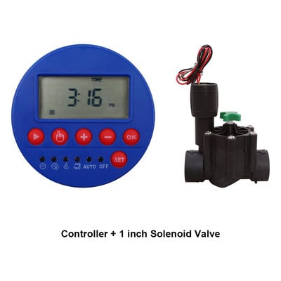 1 stanica Vrt Automatsko navodnjavanje DC 3V Ulazni regulator Sustav navodnjavanja s mjeračem vremena za vodu Koristi se s 9-12V DC elektromagnetskim ventilom#21873