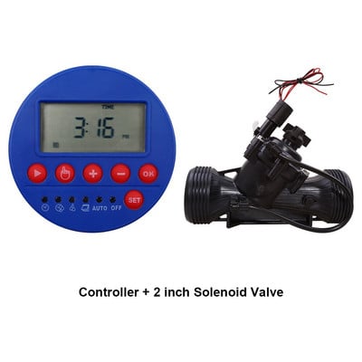 1 stanica Vrt Automatsko navodnjavanje DC 3V Ulazni regulator Sustav navodnjavanja s mjeračem vremena za vodu Koristi se s 9-12V DC elektromagnetskim ventilom#21873