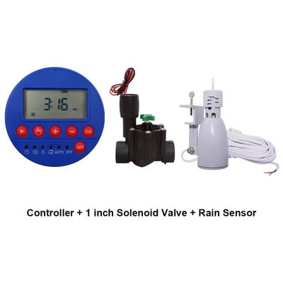 1 stanica Vrt Automatsko navodnjavanje DC 3V Ulazni regulator Sustav navodnjavanja s mjeračem vremena za vodu Koristi se s 9-12V DC elektromagnetskim ventilom#21873