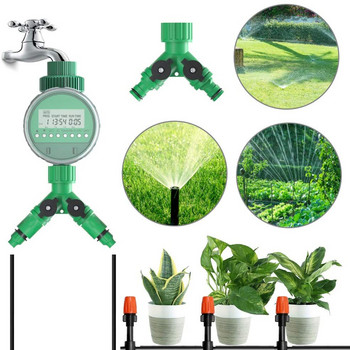 Автоматичен електронен LCD дисплей Домашен електромагнитен клапан Таймер за вода Таймер за поливане на градински растения Система за управление на напояване