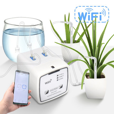 Διπλή αντλία Home WIFI Mobile APP Συσκευή ελέγχου εγκατάστασης ποτίσματος Αυτόματο σύστημα άρδευσης λουλουδιών Εργαλείο καταιονισμού φυτών