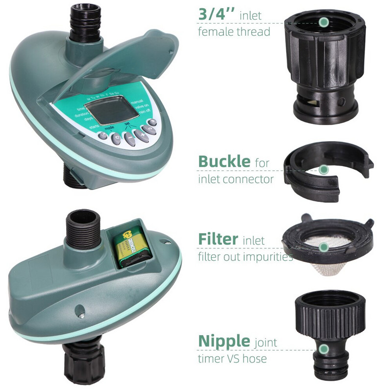 1PC Sistem automat de control al irigatorului electronic de seră cu temporizator de apă programabil de înaltă inteligență pentru irigare prin picurare