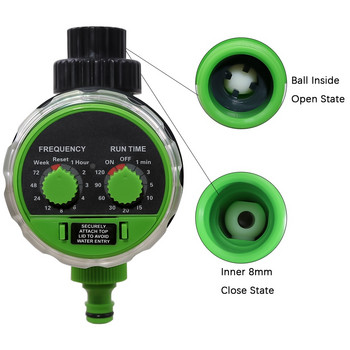 Ball Valve Garden Watering Timer Αυτόματος ηλεκτρονικός χρονοδιακόπτης νερού Ελεγκτής συστήματος άρδευσης 3 / 4 Βρύση με νήματα