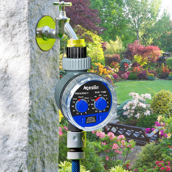 Сферичен кран с таймер за вода в градината Автоматичен електронен таймер за поливане Контролерна система за таймер за напояване на домашна градина #21025