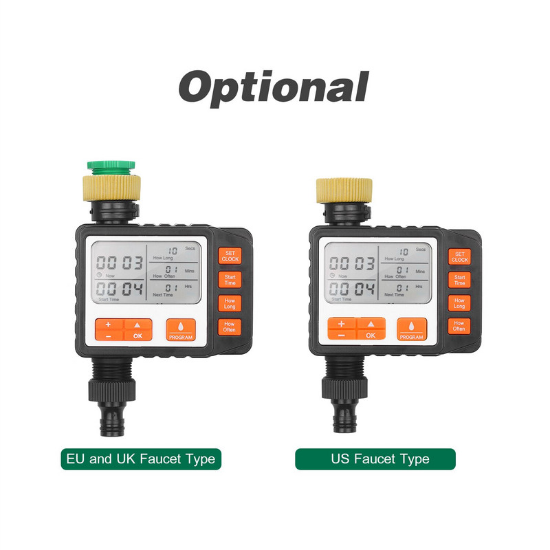 Kerti öntözési időzítő Automatikus elektronikus öntözési időzítő Digitális öntözésvezérlő rendszer Vízidőzítő öntözés a kertben