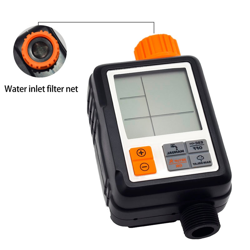 Temporizator electronic automat de apă Controler de stropire cu ecran LCD Temporizator de grădină în aer liber Temporizator de udare Instrument de control de irigare