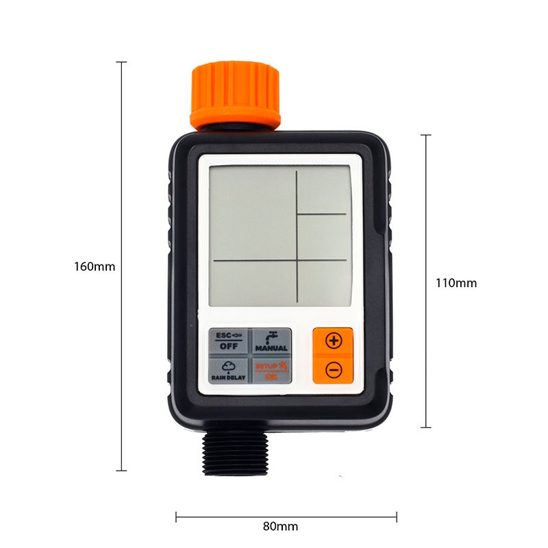 Temporizator electronic automat de apă Controler de stropire cu ecran LCD Temporizator de grădină în aer liber Temporizator de udare Instrument de control de irigare
