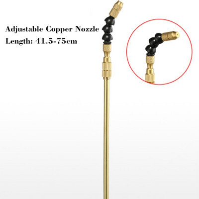 Állítható teleszkópos permetező fúvóka vízpermetező nagynyomású permetező fúvókák alumínium rozsdamentes acél műanyag réz spray