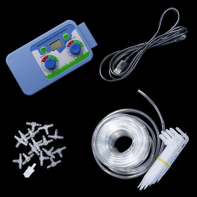 Set de irigare cu afișaj electronic cu LED automat Temporizator de udare a plantelor Controler electronic Temporizator de apă pentru grădină Birou acasă 1 set