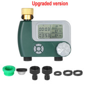 Sistem automat de stropire pentru udare Controler de irigare Programabil digital pentru furtun pentru robinet Temporizator Funcționat cu baterie cu 2 prize