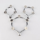 Nerūdijančio plieno kelių galvučių apvalus purškiamas antgalis žiedinė purkštuvo galvutė mobiliam purkštuvui grybas sodo vandens rūkui