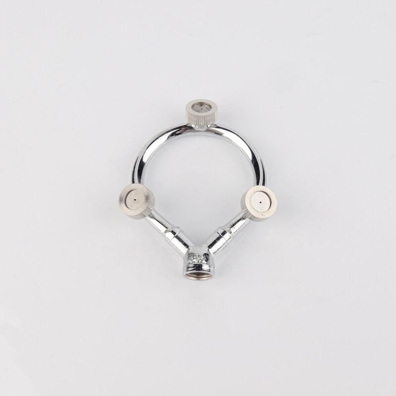 Nerūdijančio plieno kelių galvučių apvalus purškiamas antgalis žiedinė purkštuvo galvutė mobiliam purkštuvui grybas sodo vandens rūkui