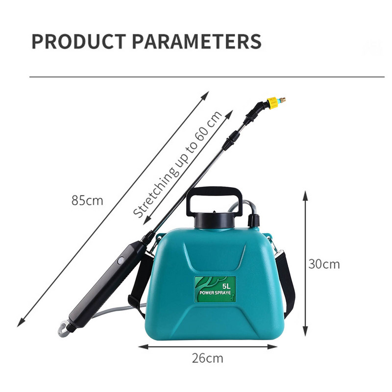 5 literes növénypermetező elektromos kerti szivattyú permetező növény öntöző automata fertőtlenítő otthoni fűpermetező palack tisztítás kertbe
