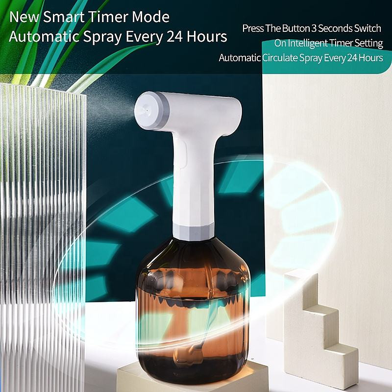 Adapator electric portabil de 900 ml Pulverizator electric de gradina, reincarcabil prin USB, pulverizator de apa cu abur Nano, cutie de udat automata