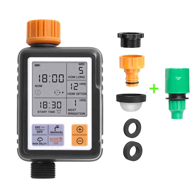 Laistymo laikmatis Automatinis išmaniojo laiko laistymo purkštuvas didelio ekrano laistymo sistema sodo augalams Vejos ciklo laistymo laikmatis