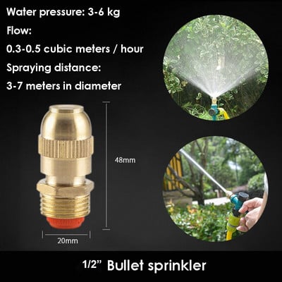 Állítható szórófej Kerti mezőgazdasági permetező permetező fúvóka nagynyomású víz öntöző sprinkler szerelvények tartozékok