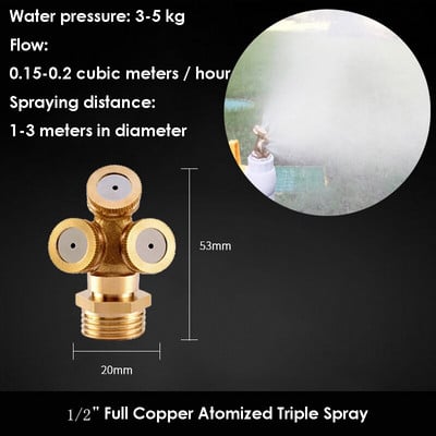 Állítható szórófej Kerti mezőgazdasági permetező permetező fúvóka nagynyomású víz öntöző sprinkler szerelvények tartozékok