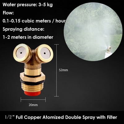 Állítható szórófej Kerti mezőgazdasági permetező permetező fúvóka nagynyomású víz öntöző sprinkler szerelvények tartozékok