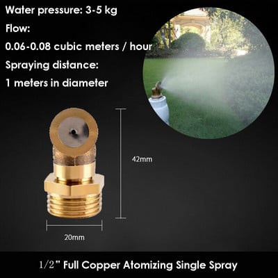 Állítható szórófej Kerti mezőgazdasági permetező permetező fúvóka nagynyomású víz öntöző sprinkler szerelvények tartozékok