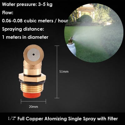 Állítható szórófej Kerti mezőgazdasági permetező permetező fúvóka nagynyomású víz öntöző sprinkler szerelvények tartozékok
