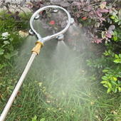 Duză de atomizare pentru pulverizator de înaltă presiune. Cap de pulverizare de atomizare rotundă Duză din oțel inoxidabil tip inel cu cinci găuri