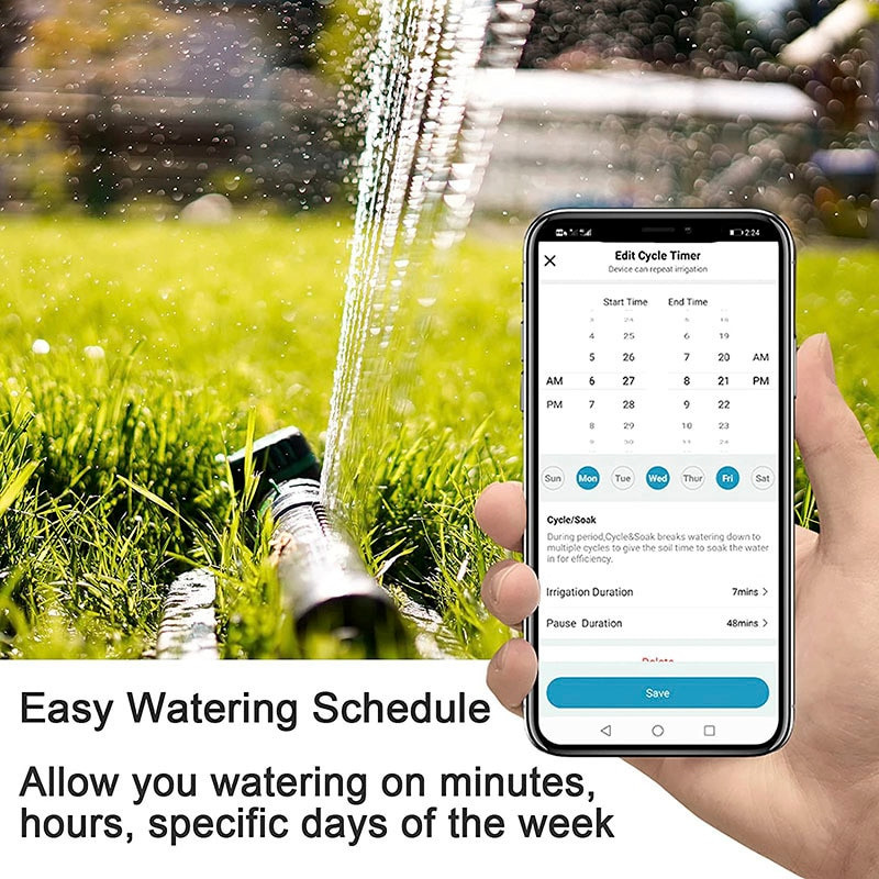 ÚJ Érkezések Kerti intelligens öntözésvezérlő Wifi automatikus csepegtető öntözés időzítő IP55 Smart Garden automatikus öntözőrendszer