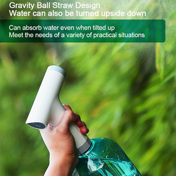 Ръчна автоматична градинска пръскачка за вода, бутилка, лейка, интелигентно време, два режима на пръскане, USB зареждащи се консумативи за градинско напояване