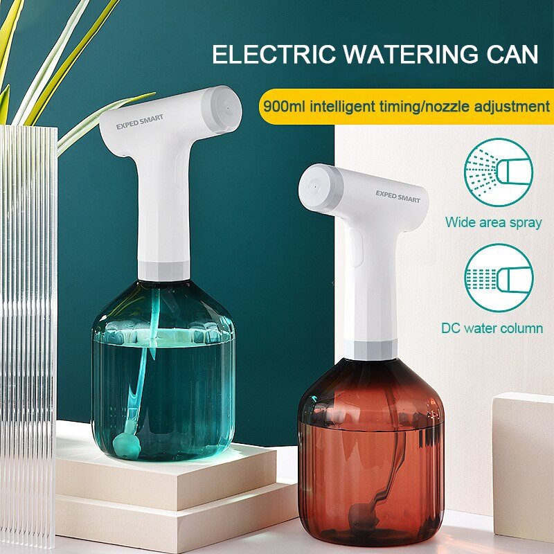 Rankinis automatinis sodo vandens purkštuvo butelis laistymo skardinė Išmanusis laikas Du purškimo režimai USB įkraunami sodo laistymo reikmenys