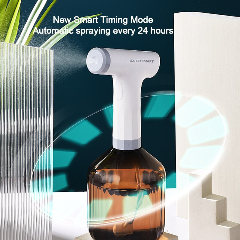 Rankinis automatinis sodo vandens purkštuvo butelis laistymo skardinė Išmanusis laikas Du purškimo režimai USB įkraunami sodo laistymo reikmenys