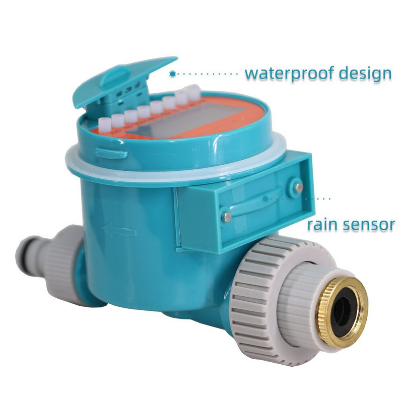 Temporizator de udare a grădinii Senzor de ploaie rezistent la apă Controler de irigare Supapă digitală automată programabilă Instrument pentru sistem de picurare a plantelor